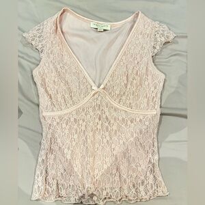 Pink lace baby doll top! Y2K 

Never worn, brand new